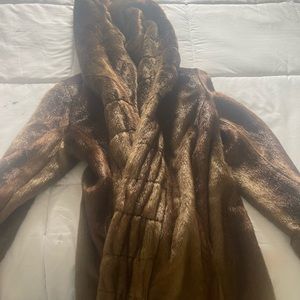 Faux fur coat